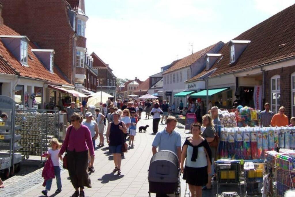 Hyggeligt Lille Byhus Lige Mellem Havnen Og Bytorv 링쾨빙 외부 사진
